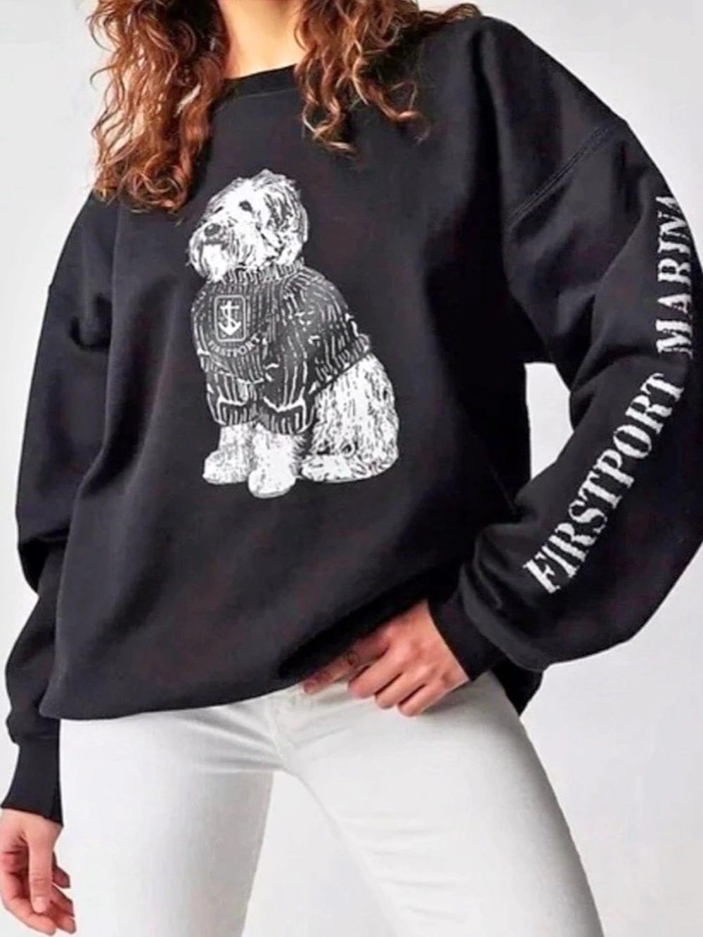💕Silent Show Pick 💕 firstport by Free People Graphic Dog Sweatshirt
